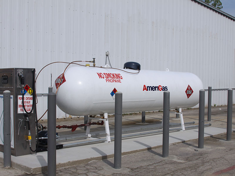 AmeriGas propane filling station.
