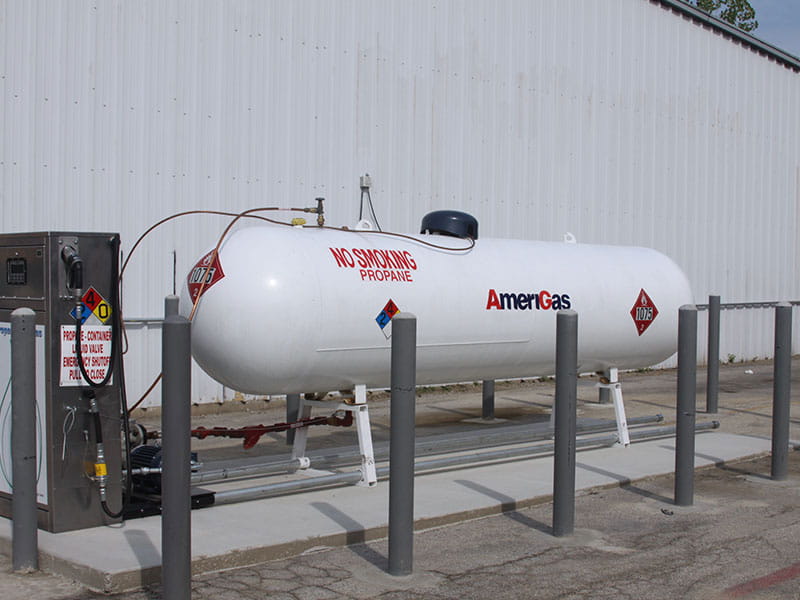 AmeriGas propane filling station.