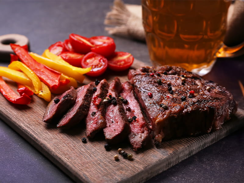 Cooking With Beer Recipes NY Strip Steak & Beer Sauce