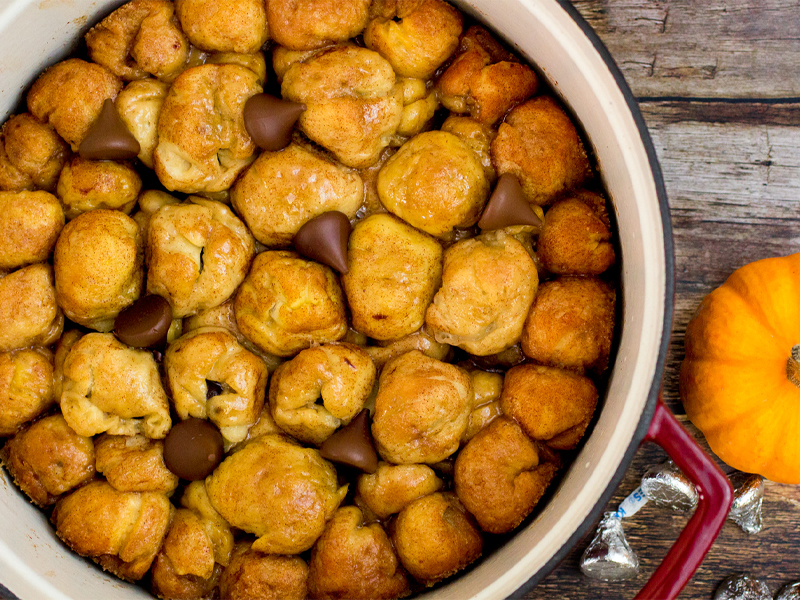 Monkey Bread prepared in bowl