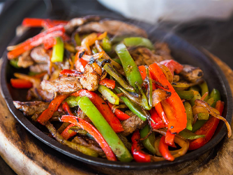 Skillet Recipes: Grilled Chicken Fajitas