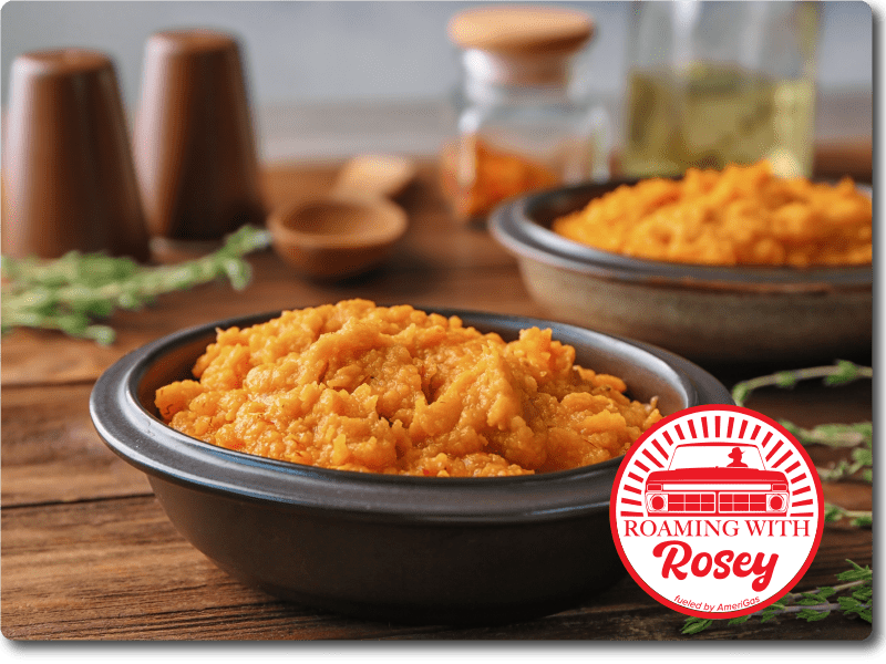 Browned Butter Mashed Sweet Potatoes recipe