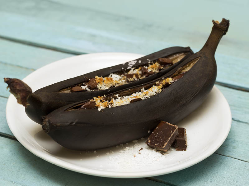 Grilled Banana Boat Dessert