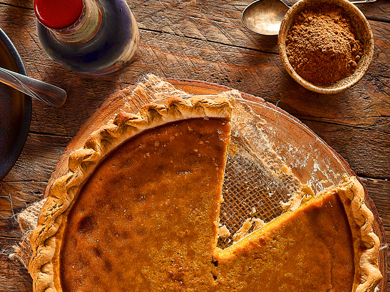Picture of Pumpkin pie, spices, and beer