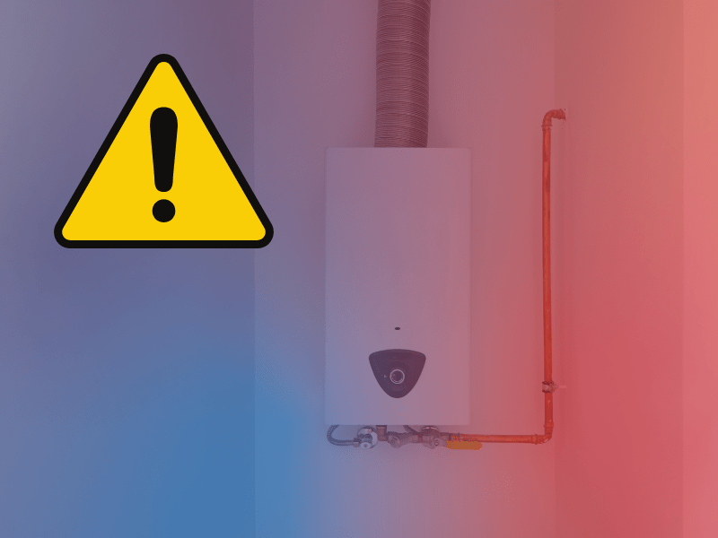 Improper installation use of unsafe tankless water heaters could cause a leak, fire, or exposure to carbon monoxide