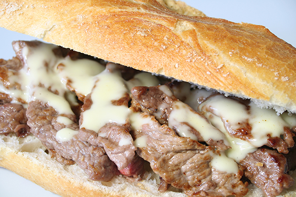 Philly style cheesesteak 