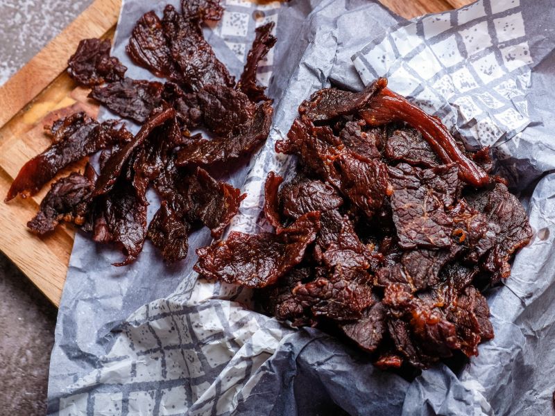 Beef Jerky On Paper