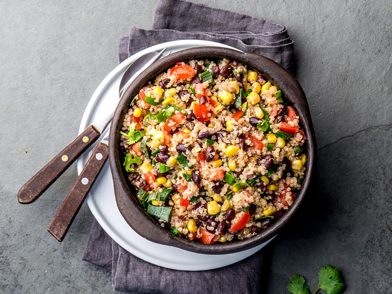 Grilled Corn Quinoa Salad