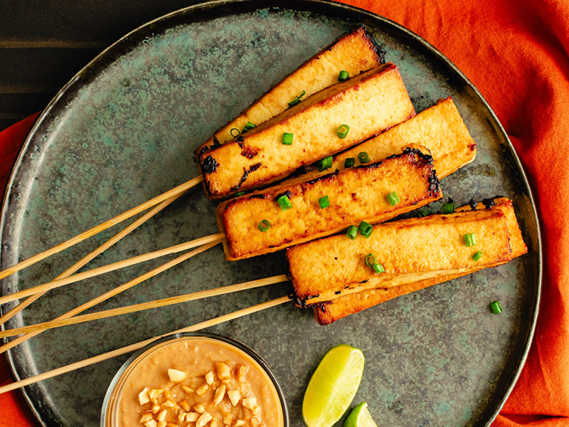 Spicy Tofu Skewers