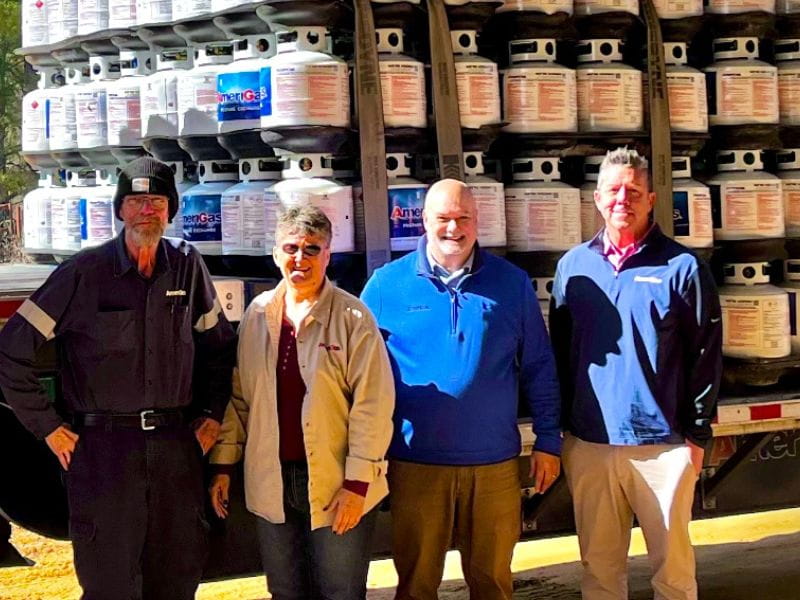 AmeriGas worked quickly alongside Fuel Relief Fund and the United Cajun Navy to deliver more than 1,000 propane cylinders